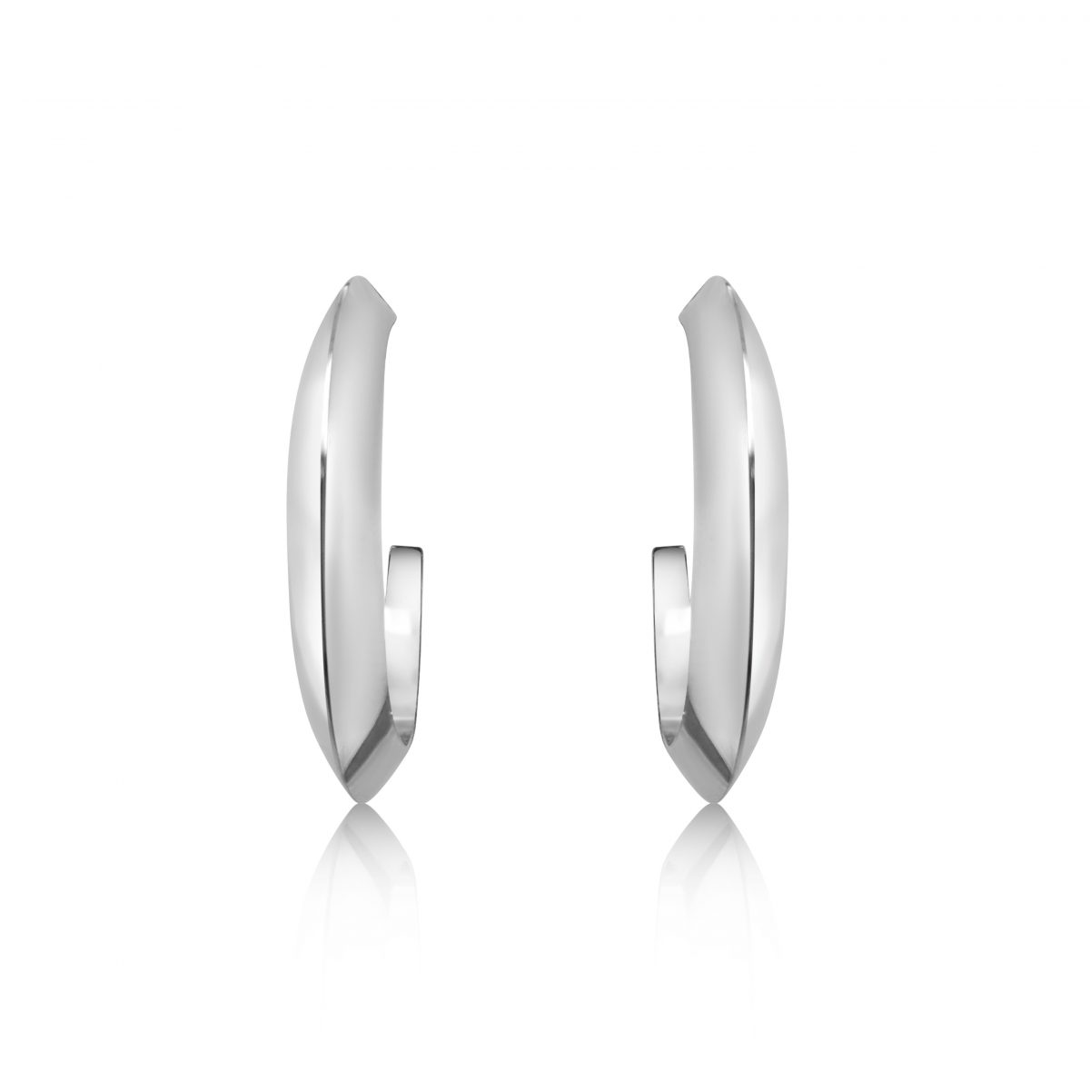 Cathal Barber Goldsmith Hoop Earrings in Silver