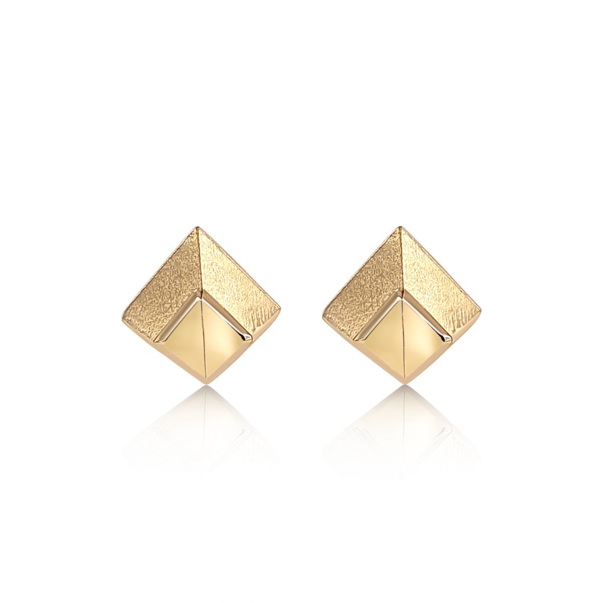 Cathal Barber Goldsmith Fold Earrings in Gold