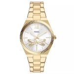 Fossil Scarlette Three-Hand Gold-Tone Stainless Steel Ladies Watch (ES5262)