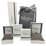 Absolute Jewellery Sterling Silver Three Stone Ring (SR100SL-L)