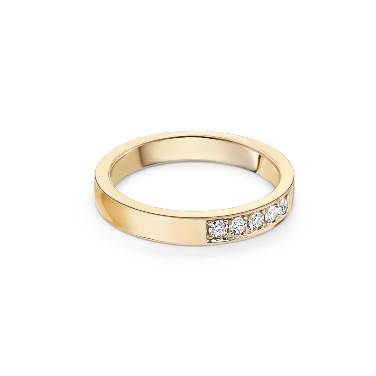 Cathal Barber Goldsmith 9ct Gold Diamond Band