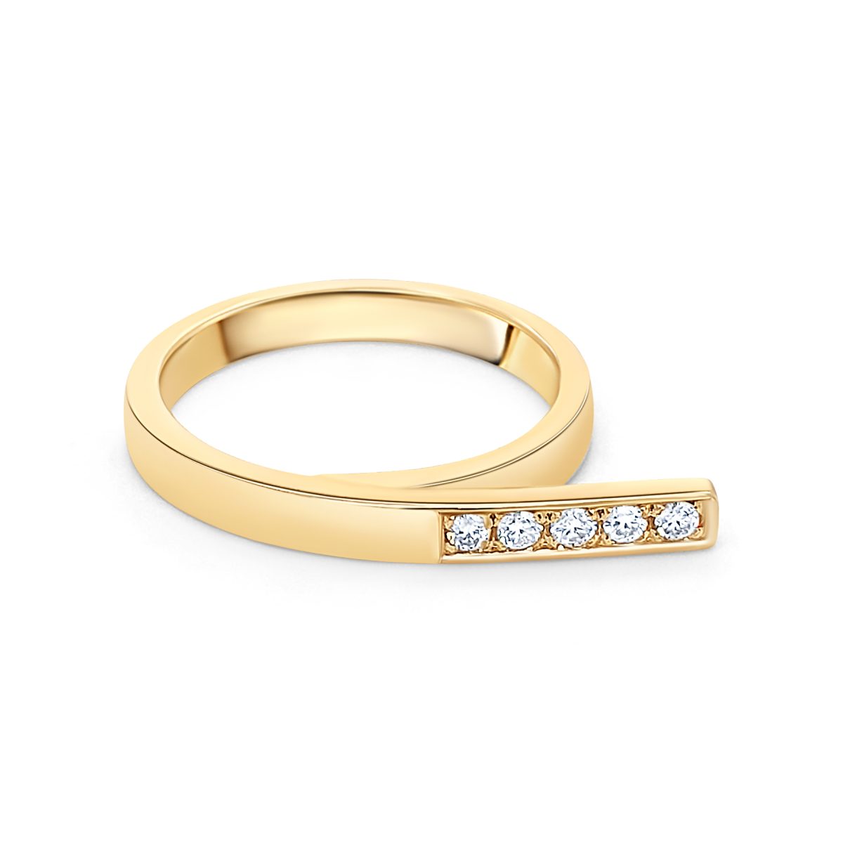 Cathal Barber Goldsmith 9ct Gold Diamond Ring