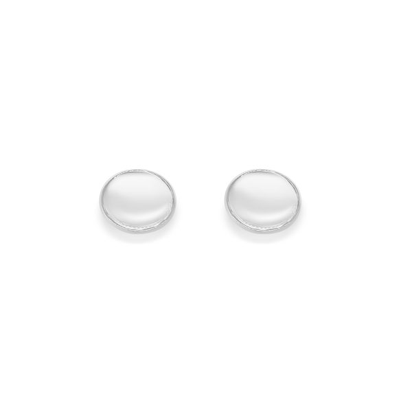 Cathal Barber Goldsmith Sterling Silver Disc Earrings