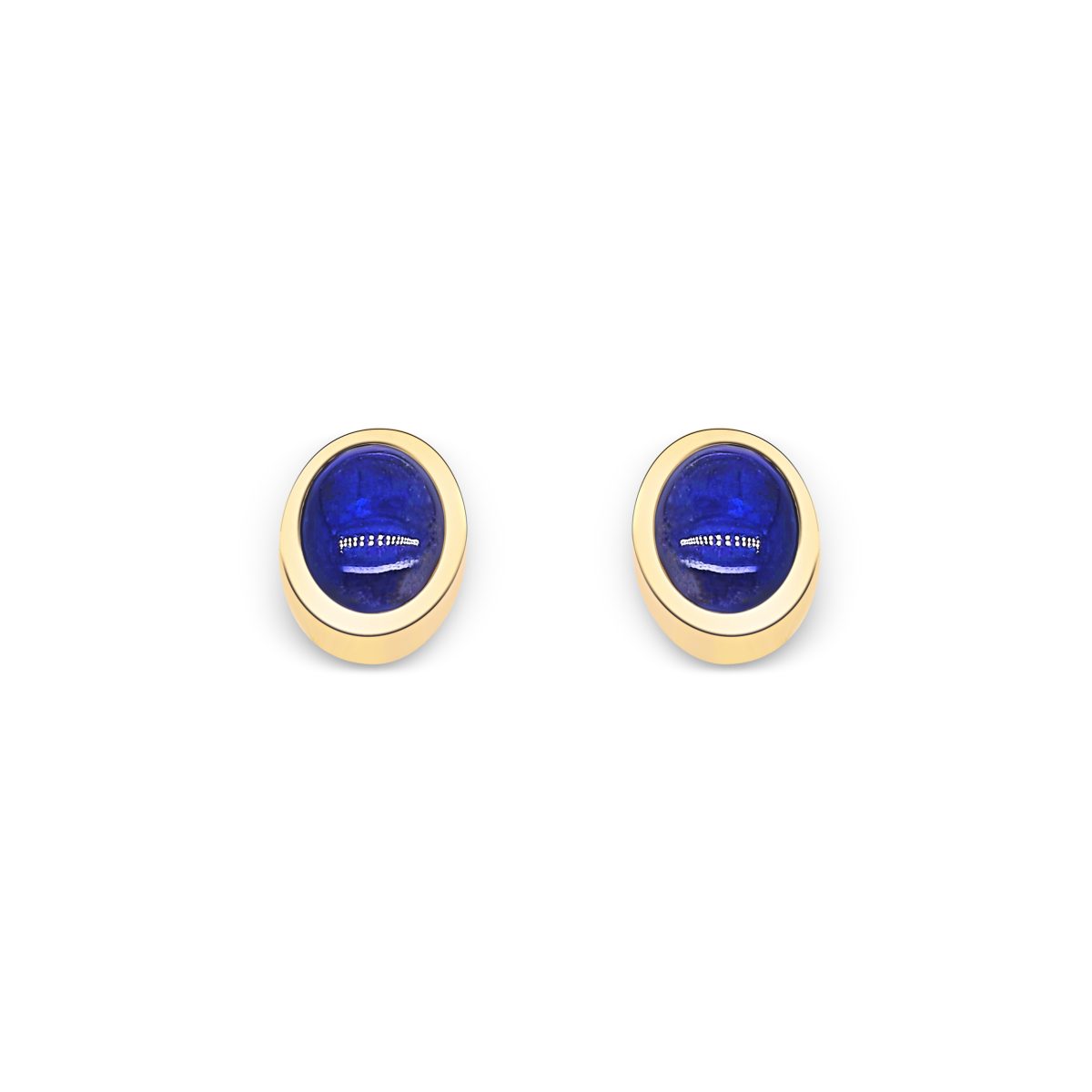 Cathal Barber Goldsmith 9ct Gold Lapis Lazuli Earrings