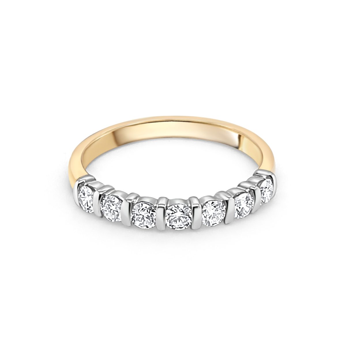 18ct Gold 7 Stone Eternity Ring