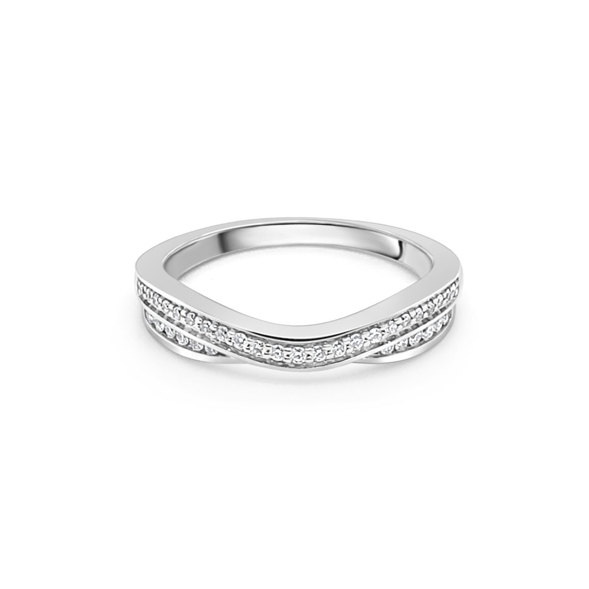 18ct White Gold Wedding Ring