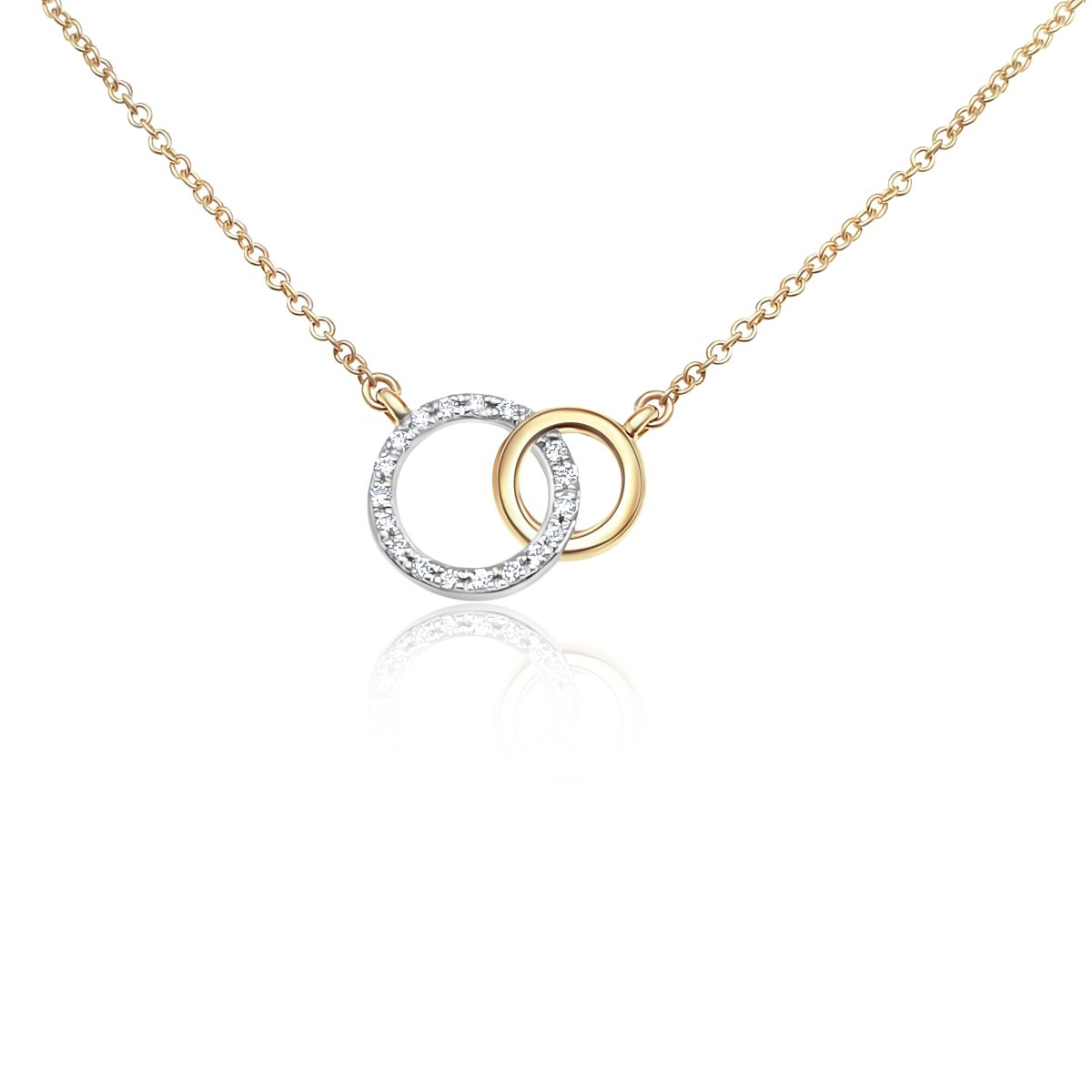 9ct Yellow Gold Interlocking Necklace (N287/09-10)