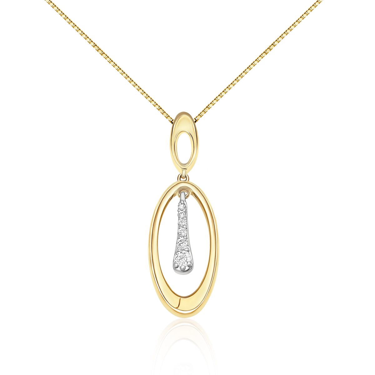 9ct Yellow Gold Necklace (P4537YW/10C-10)