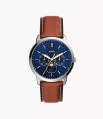 Fossil Neutra Moonphase Multifunction Brown LiteHide™ Leather Watch (FS5903)