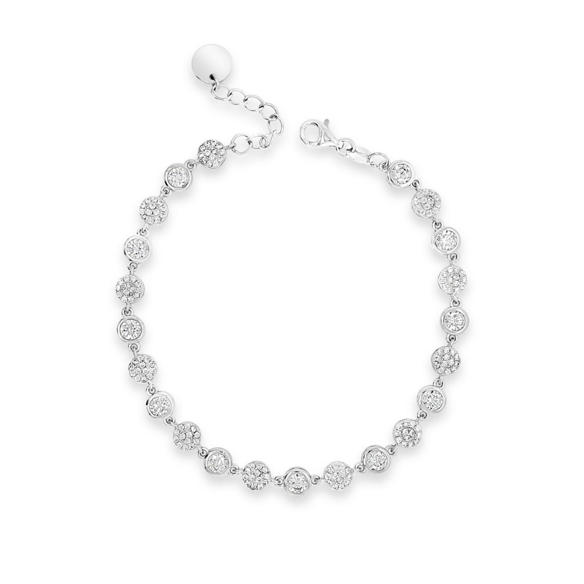 Absolute Sterling Silver Cubic Zirconia Bracelet (SB136SL)