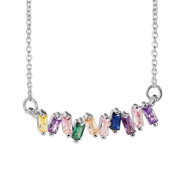 Newbridge Silverware Multi Coloured Stone Necklace (NL23423)