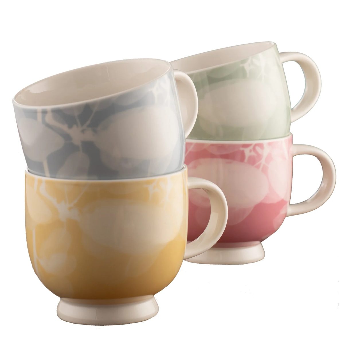 Belleek Living Laurel Footed Mug Set of 4 (9416)