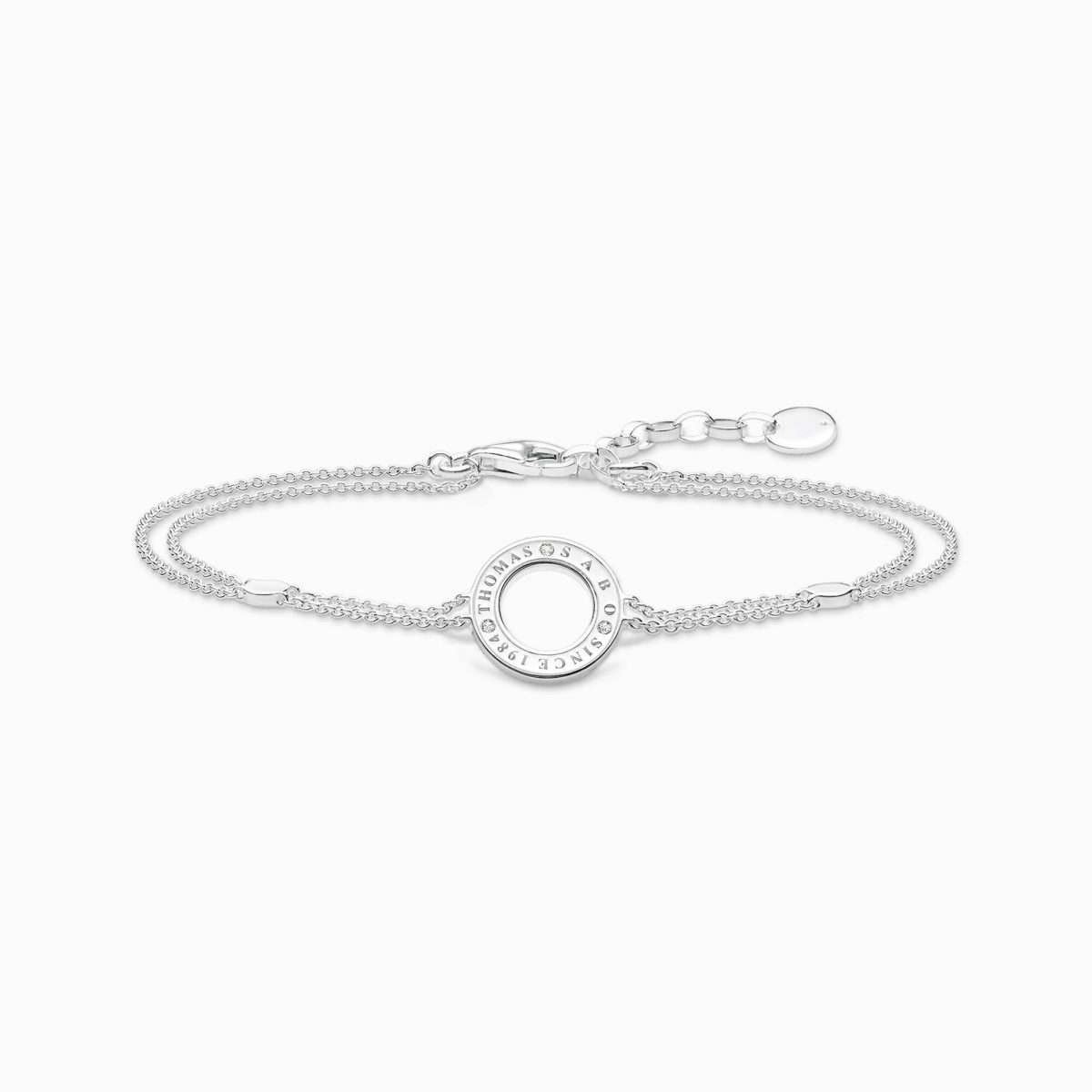 Thomas Sabo Bracelet circle with white stones silver (A1878-051-14-L19V)