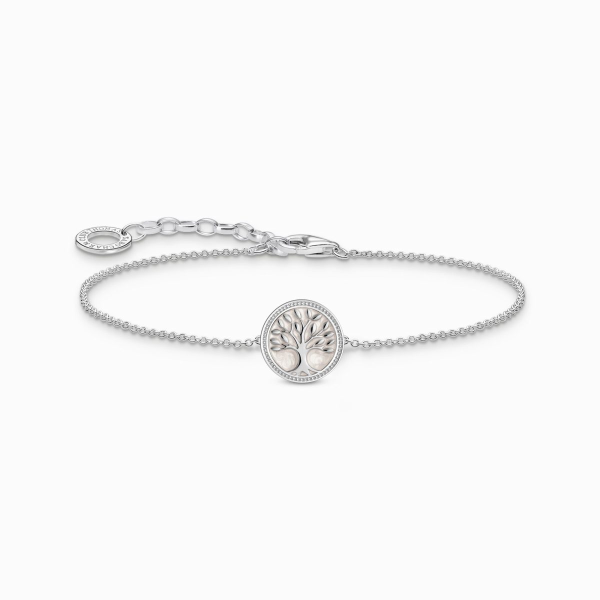 Thomas Sabo Silver bracelet with tree of love pendant and cold enamel (A2160-007-21-L19V)