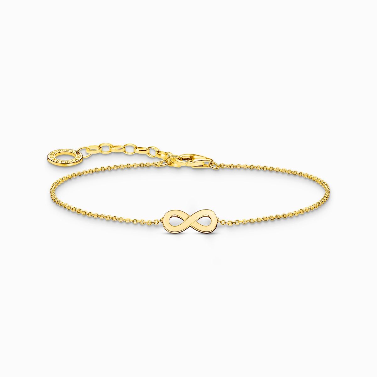 Thomas Sabo Gold-plated bracelet with infinity pendant (A2161-413-39-L19V)