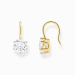 Thomas Sabo Gold-plated earrings with white zirconia (H2287-414-14)