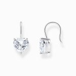 Thomas Sabo Silver earrings with white heart-shaped zirconia (H228-051-14)