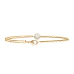 Burren Crossed Destiny Gold Bracelet (B1226)