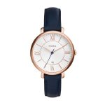 Fossil Jacqueline Navy Leather Watch (ES3843)