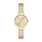 Skagen Anita Lille Three-Hand Gold Stainless Steel Bracelet Watch (SKW3127)