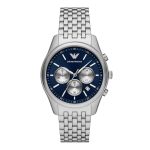 Armani Antonio Chronograph 41mm Blue Dial Stainless Steel Bracelet Watch (AR11782)