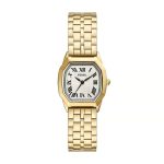 Fossil Harlow Cream Dial Gold Tone Stainless Steel Bracelet Watch (ES5361)