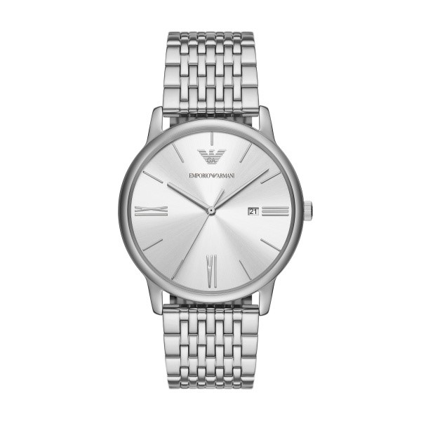 Emporio Armani 42mm Silver Dial Stainless Steel Watch (AR11599)