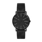 Skagen Signatur Three-Hand Midnight Steel Mesh Watch (SKW6579)